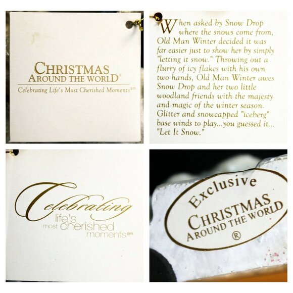 Christmas Around the World Old Man Winter Let it Snow Drop Child Snowflakes - Picture 12 of 12